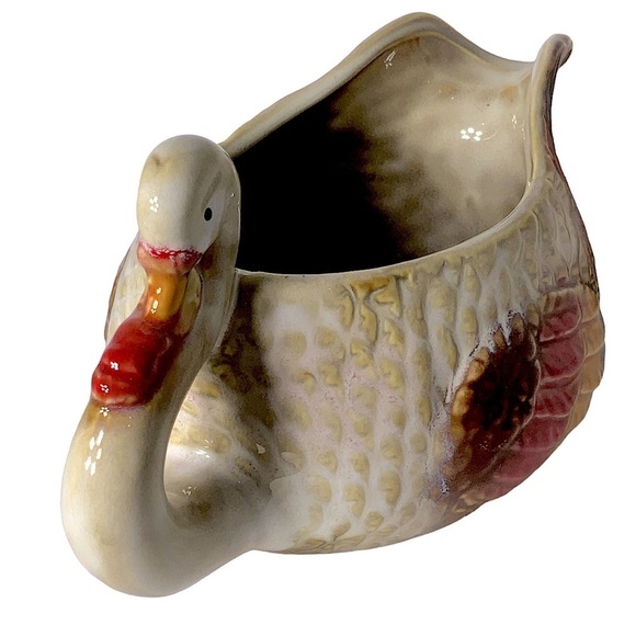 Harvest Gravy Boat NEW Hand Painted Artisan Ceramic Thanksgiving Turkey Autumn - Picture 8 of 16